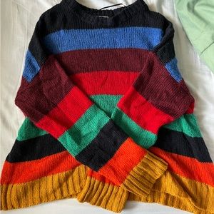 Urban Outfitters Rainbow Knit Sweater